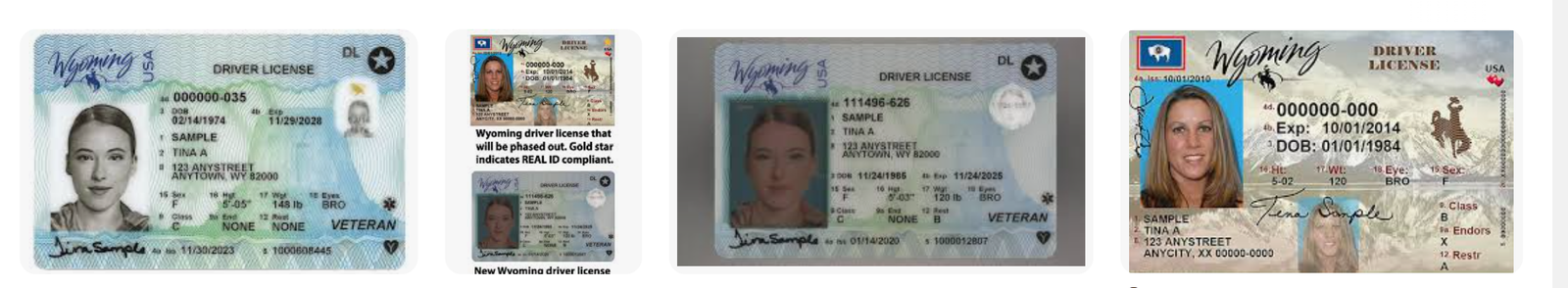 Licencia De Conducir De Wyoming Con GenuineDrivingLicense