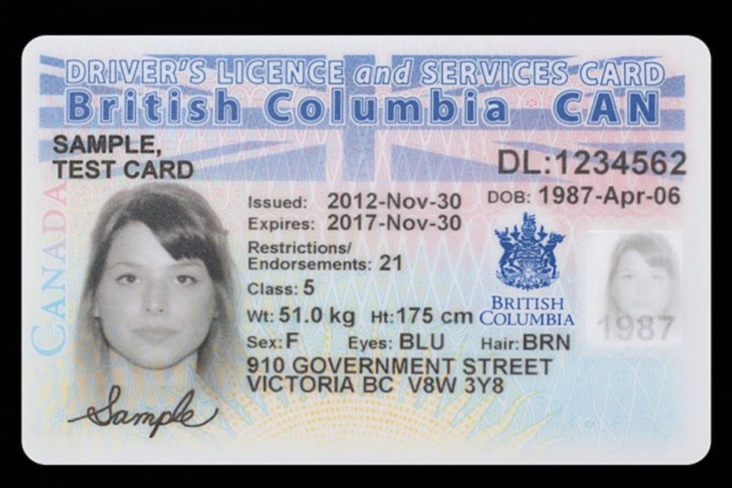 Buy British Columbia Drivers License