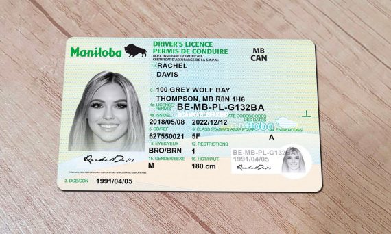 Cumpărați permisul de conducere Manitoba