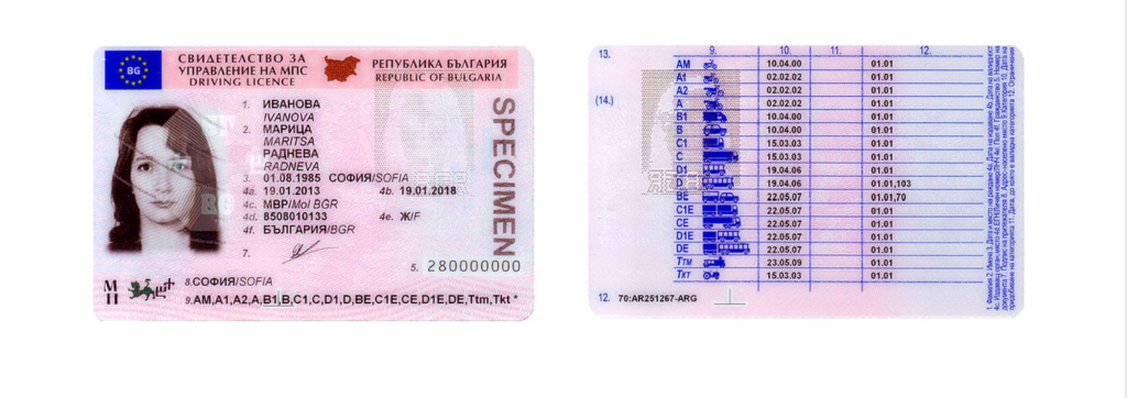 Bulgarian Drivers License