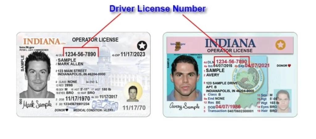where to find drivers license number