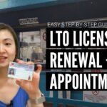 Person renewing a driver license online using a laptop from home